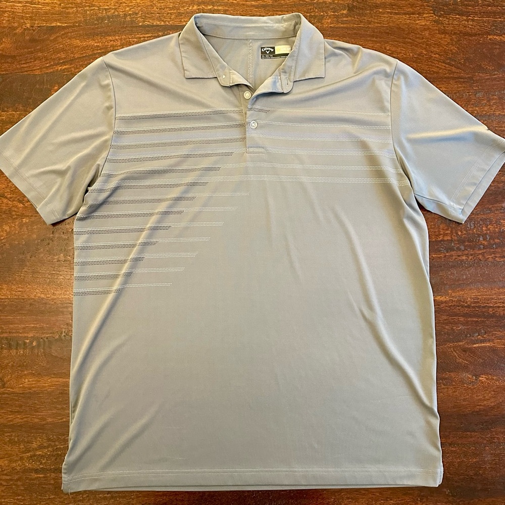 Callaway Light Gray Polo Shirt XL